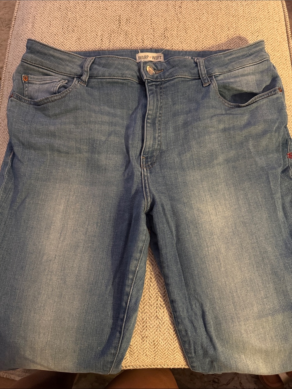 Warp + Weft Women’s Light Blue Cropped Jeans